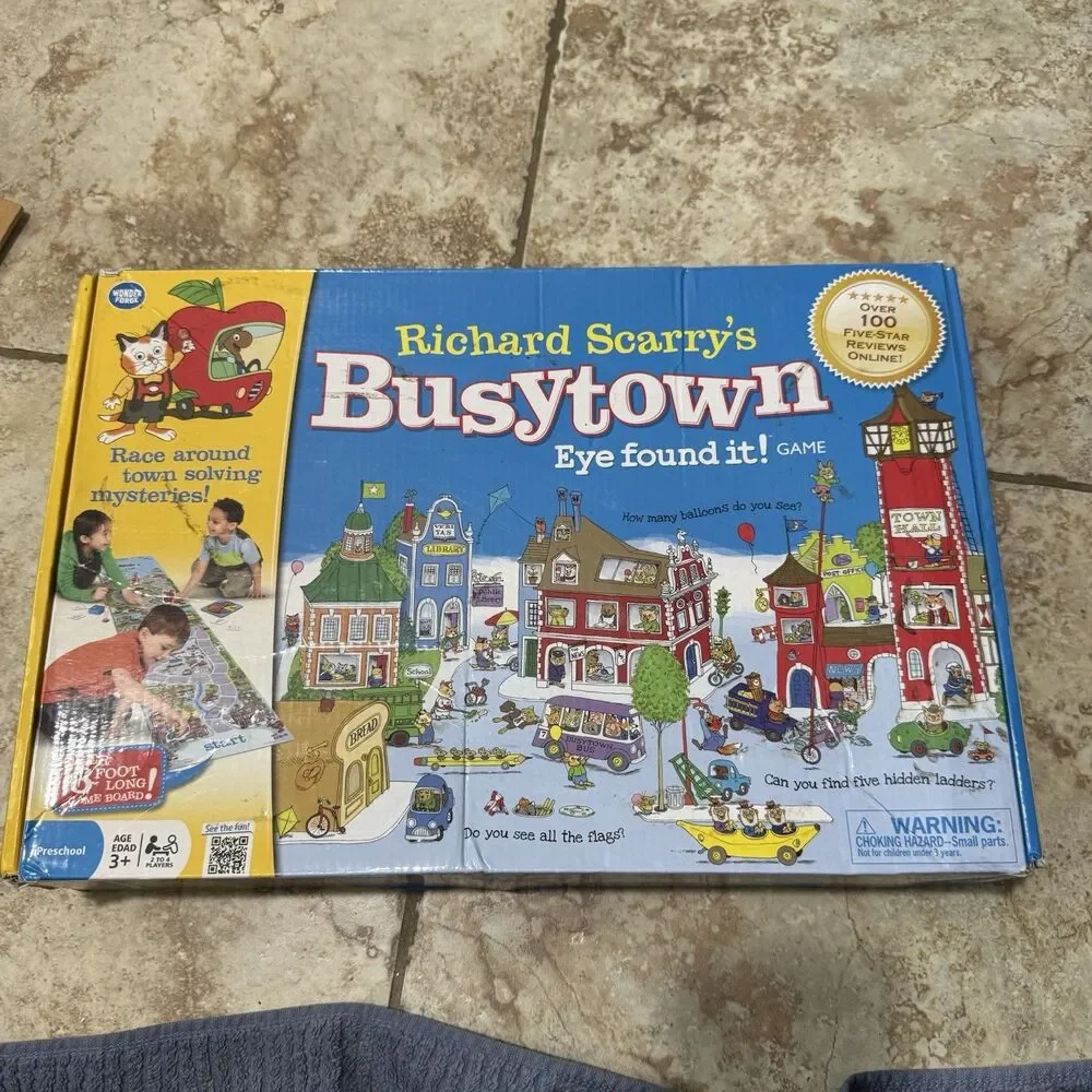 Richard Scarry's Busytown Eye Found It Game COMPLETE Ravensburger  Kids